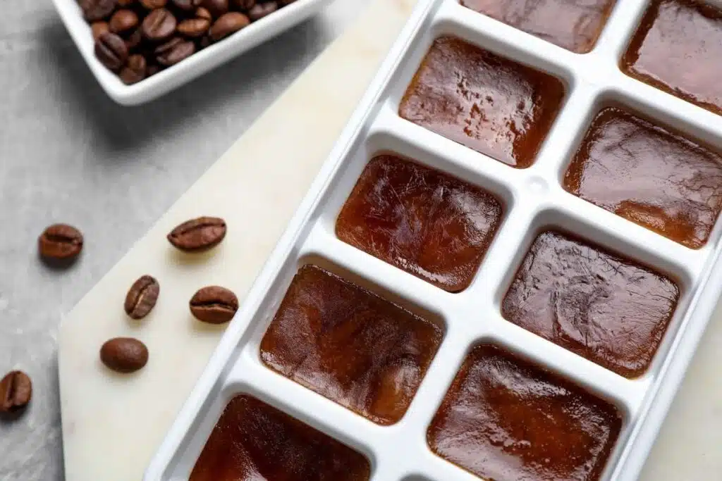 Ice cube trays coffee Photo Credit Real Simple