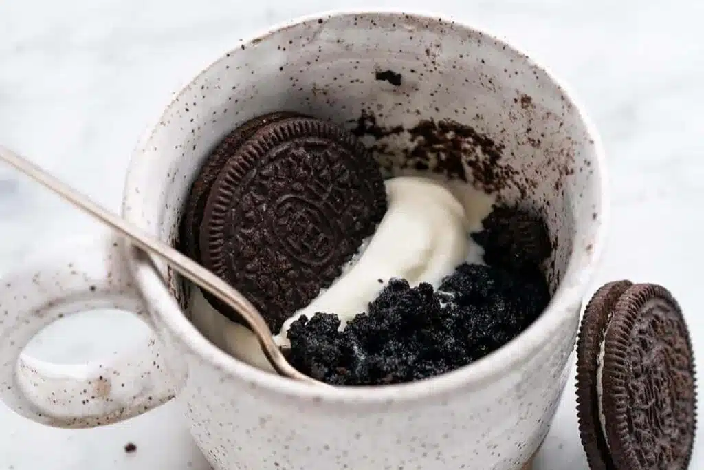 Oreo Mug Cake 2 ingredients Photo Credit Daily Desserting