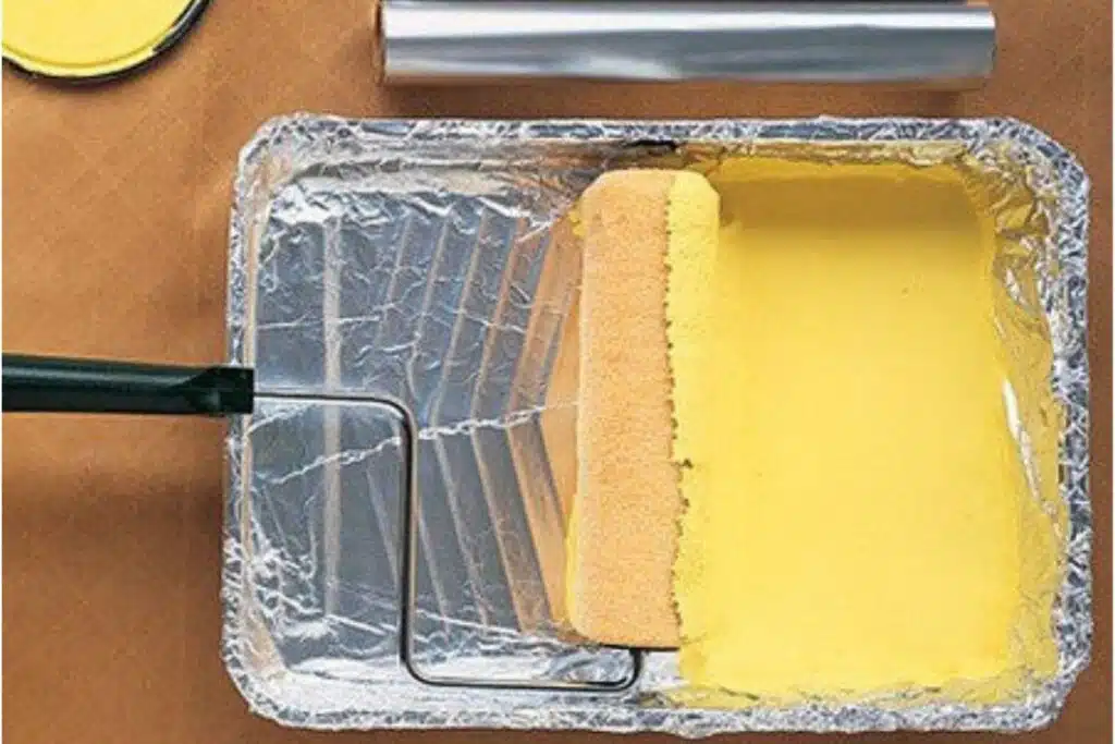 Plastic Wrap paint tray Photo Credit Pinterest