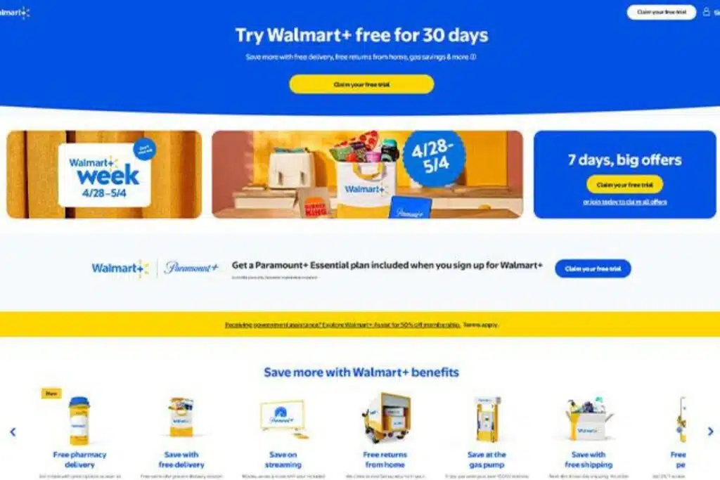 Walmart+ Perks Offer Photo Credit Savings.com