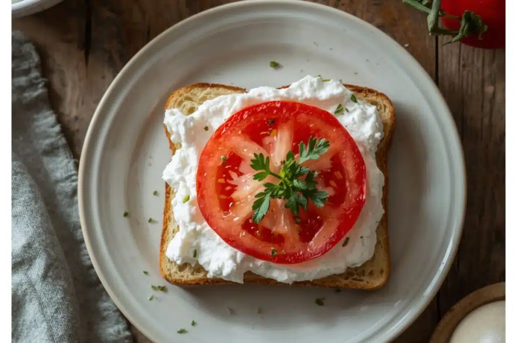 cottage cheese on toast Photo Credit Canva Pro Stock Image
