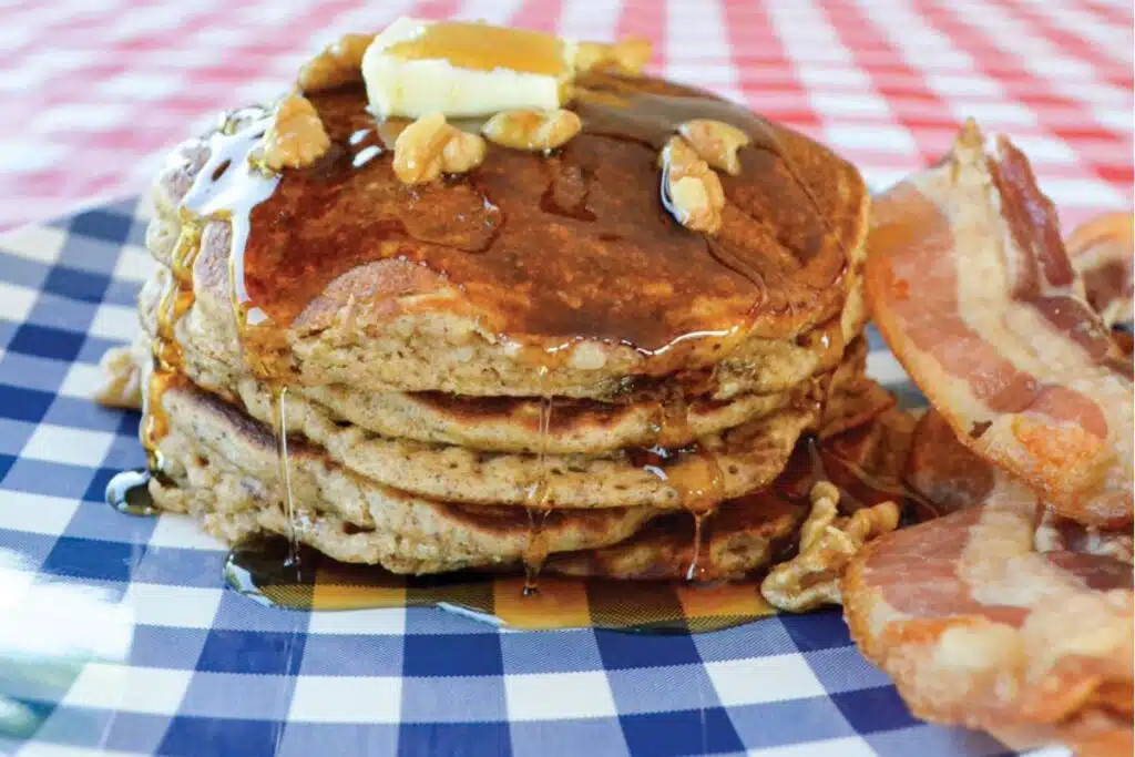Harvest Grain ’N Nut Pancakes Photo Credit Illinois Country Living Magazine