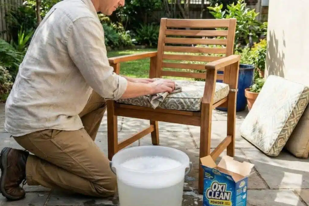 oxiclean outdoor cushions Photo Credit Man Made DIY