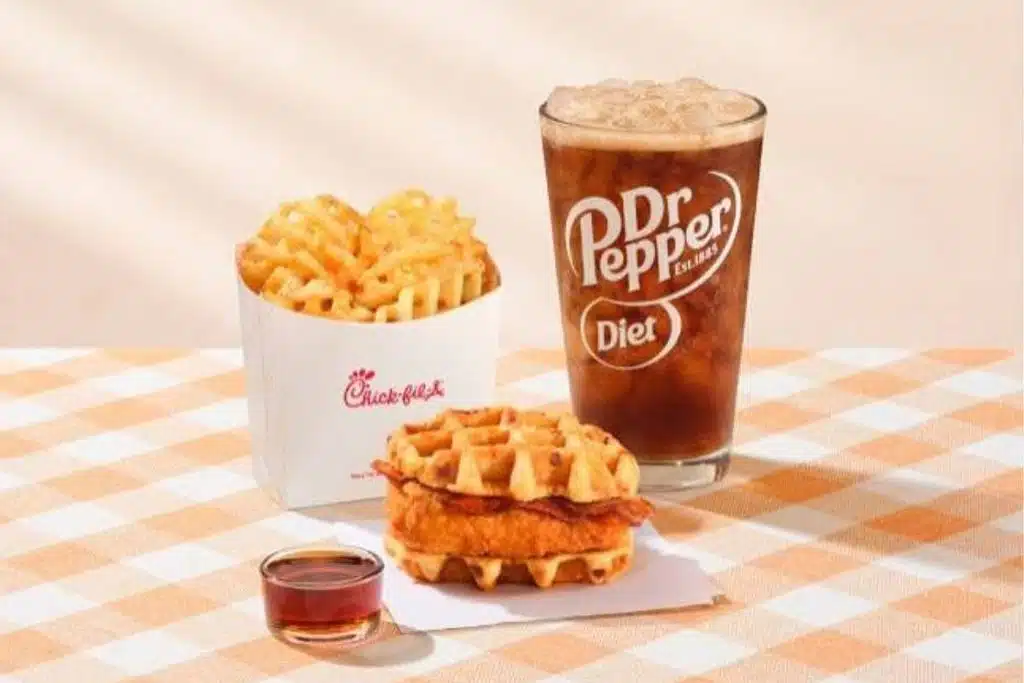Chick fil A Chicken & Waffles Sandwich Photo Credit Chick Fil A