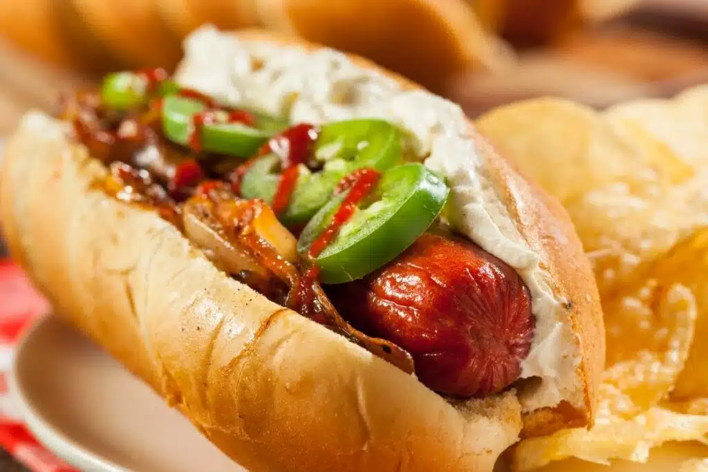 Hot Dog with Jalapenos Photo Credit Canva Pro Stock Image