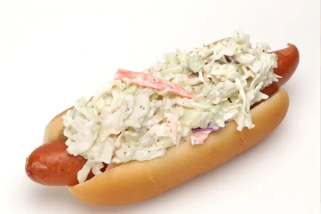 Hot Dog with coleslaw Photo Credit Canva Pro Stock Image