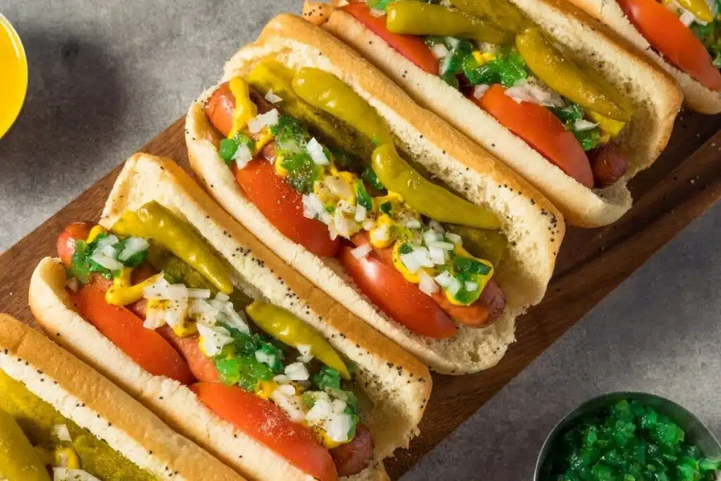 Hot Dog with pickled veggies Photo Credit Canva Pro Stock Image