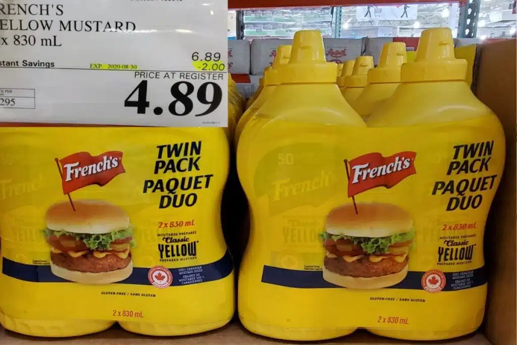 Mustard at costco Photo Credit Costco East Fan Blog