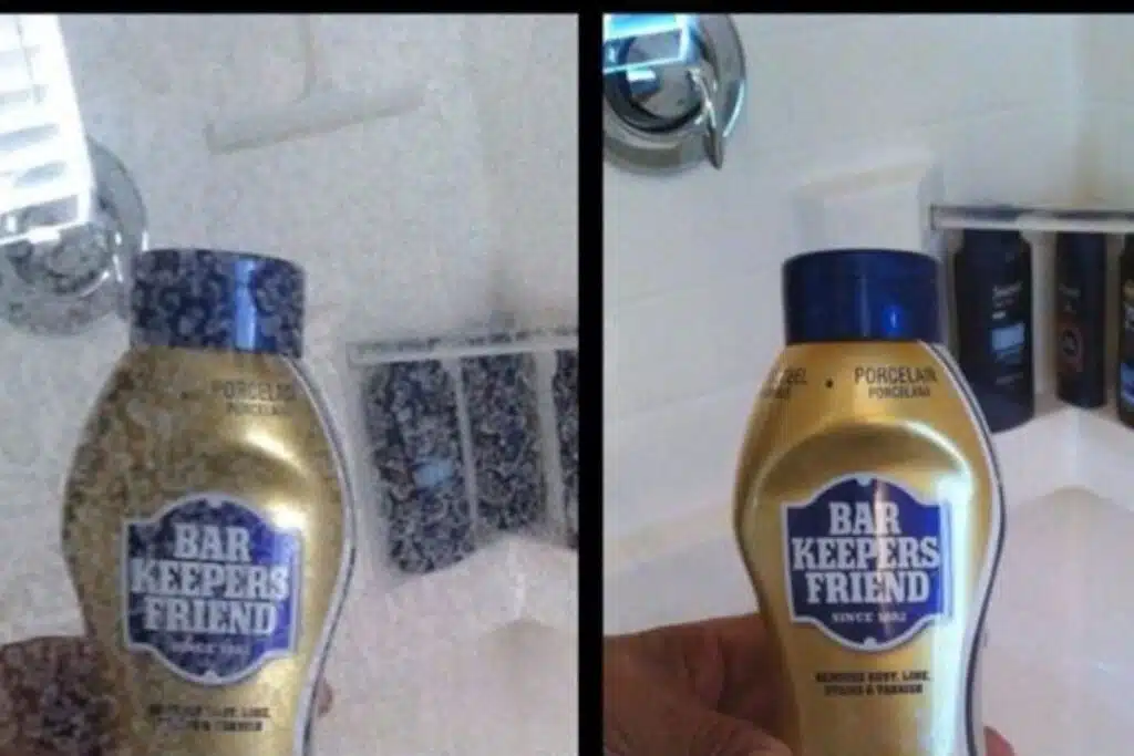 Bar keepers friend hard water stains Photo Credit Pinterest