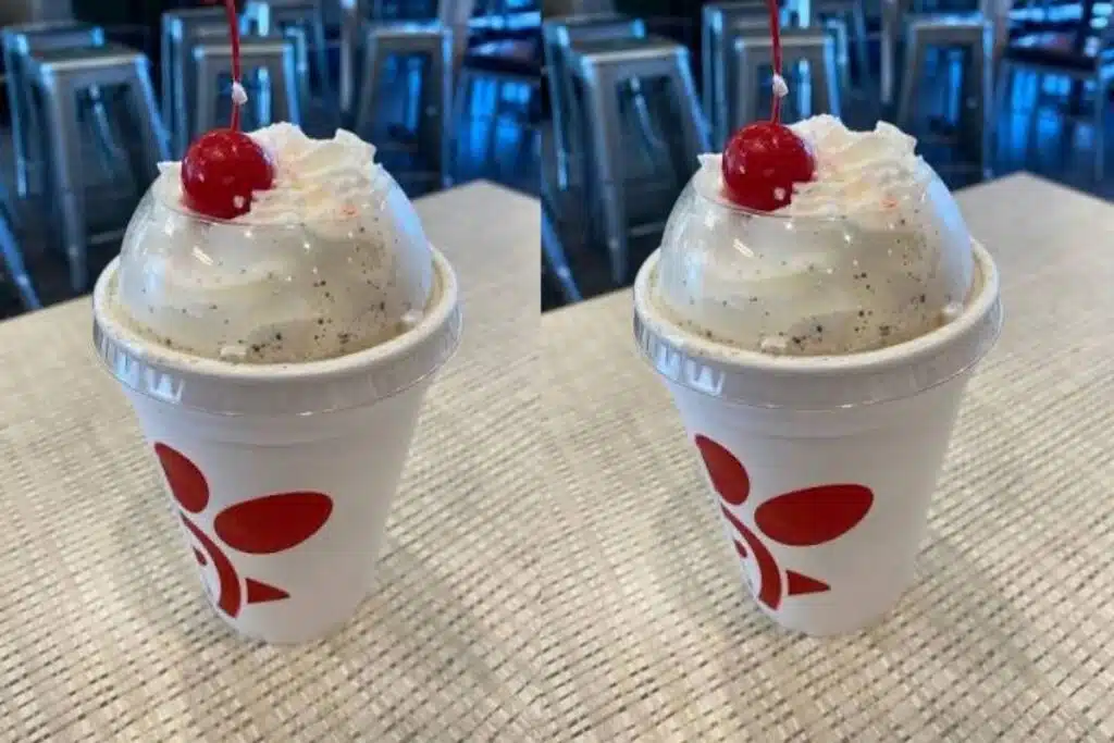 Chic Fil a Cookies and cream milkshake Photo Credit Instagram