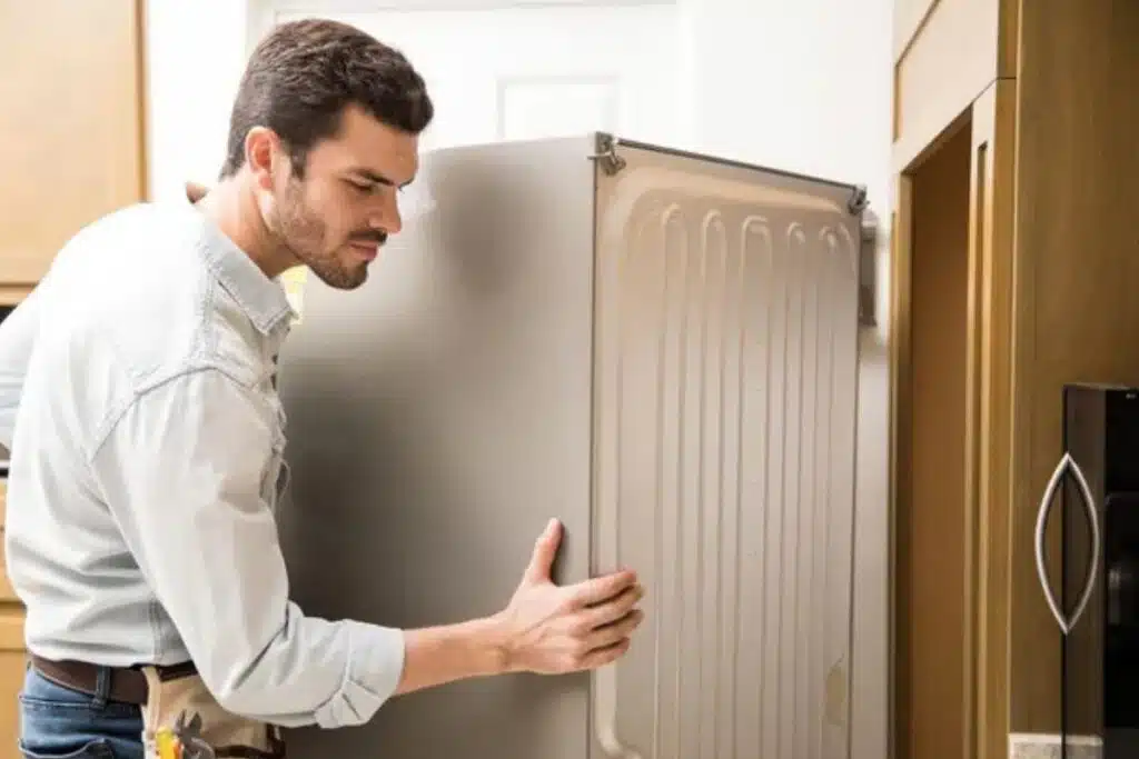 Fridge getting fixedPhoto Credit Midwest Appliance Repair