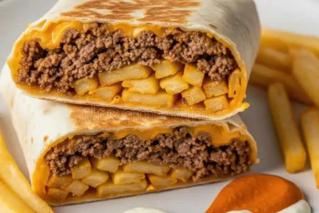 Loaded Crunchwrap With Seasoned Fries Photo Credit Dreamstime