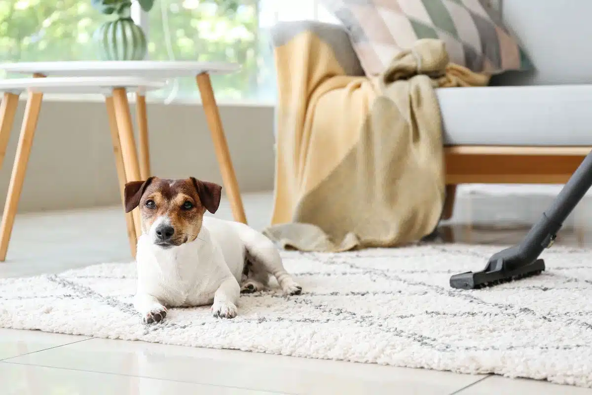 Clean house with dog Photo Credit Canva Pro Stock Image