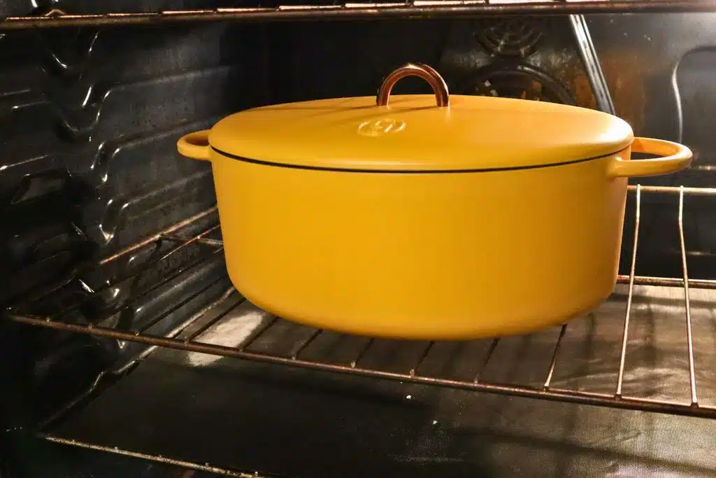 Great Jones Dutch Oven in Oven Photo Credit Inspiring Savings
