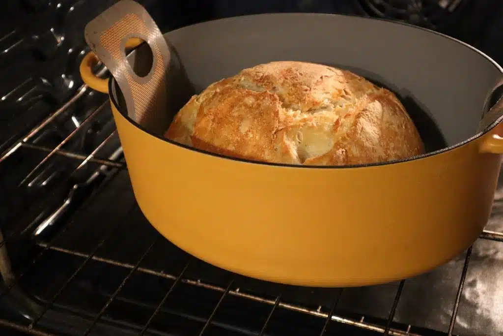 Great Jones Dutch Oven with bread Photo Credit Inspiring Savings