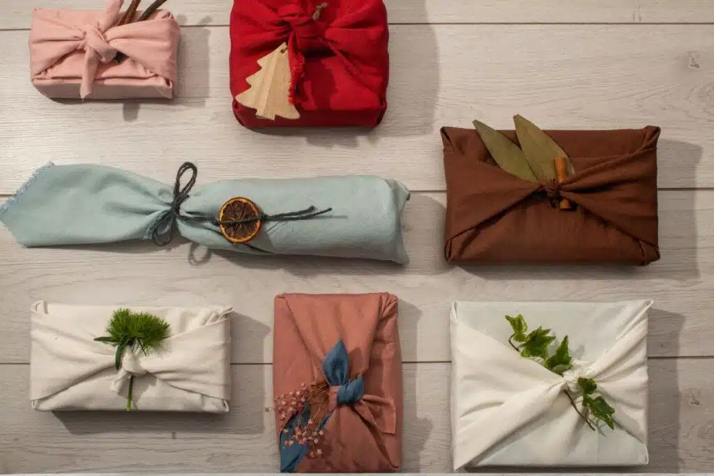 Wrapping lunches in fabric napkins Photo Credit Canva Pro Stock