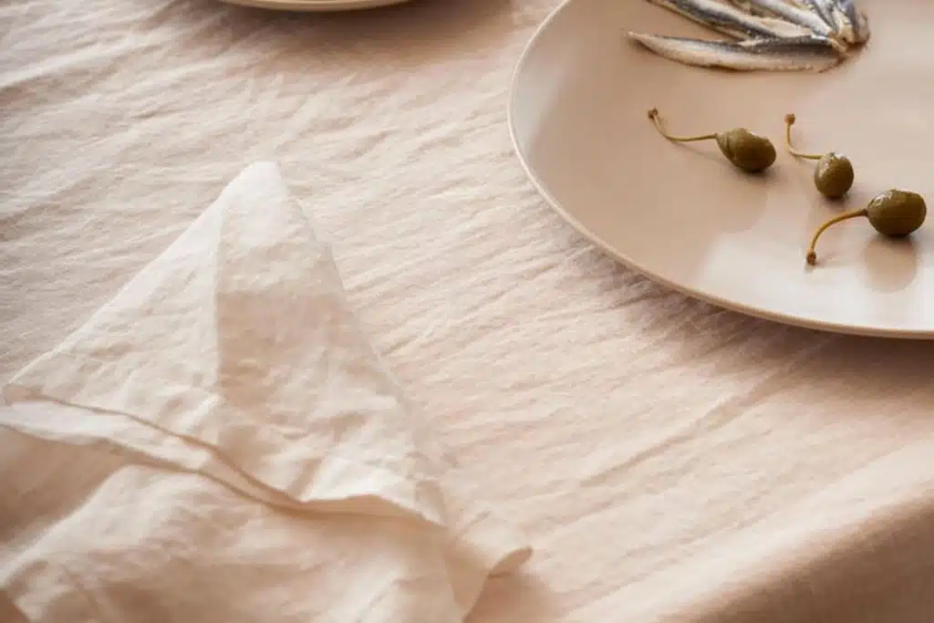 Year & Day cream reusable napkins Photo Credit Zola
